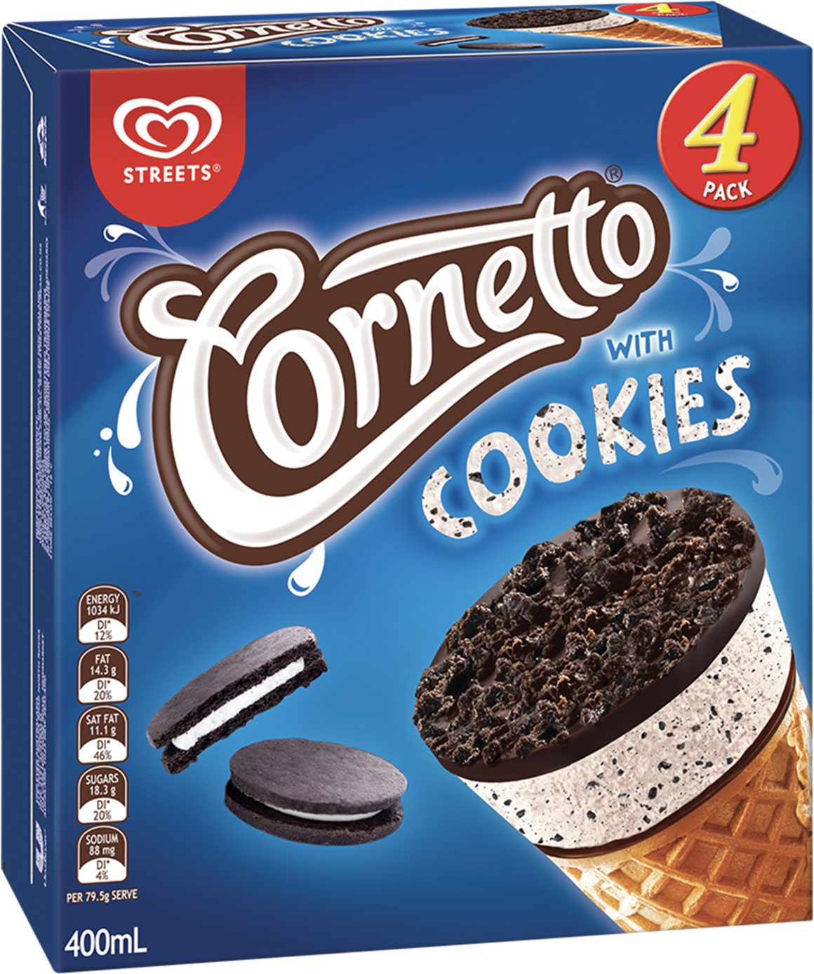 Oreo Cone Ice Cream Price (1500x1500), Png Download