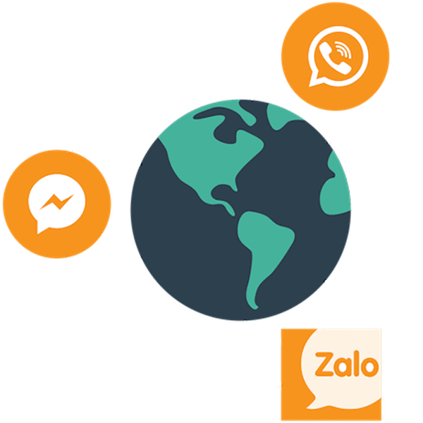 Viber Messaging - World Globe Flat Icon Png (600x600), Png Download