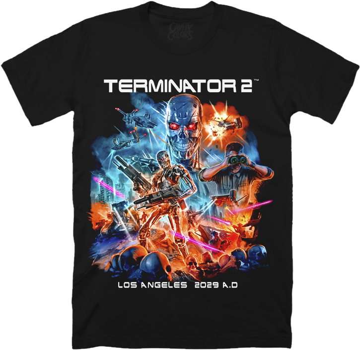 Terminator 2 ™ - Victor Crowley T Shirt (828x758), Png Download