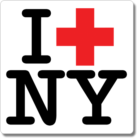 I Love Ny Square Sticker - Milton Glaser To Inform And Delight (493x514), Png Download