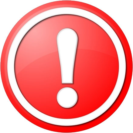 Exclamation Mark Png - Red Exclamation Mark Icon (438x438), Png Download