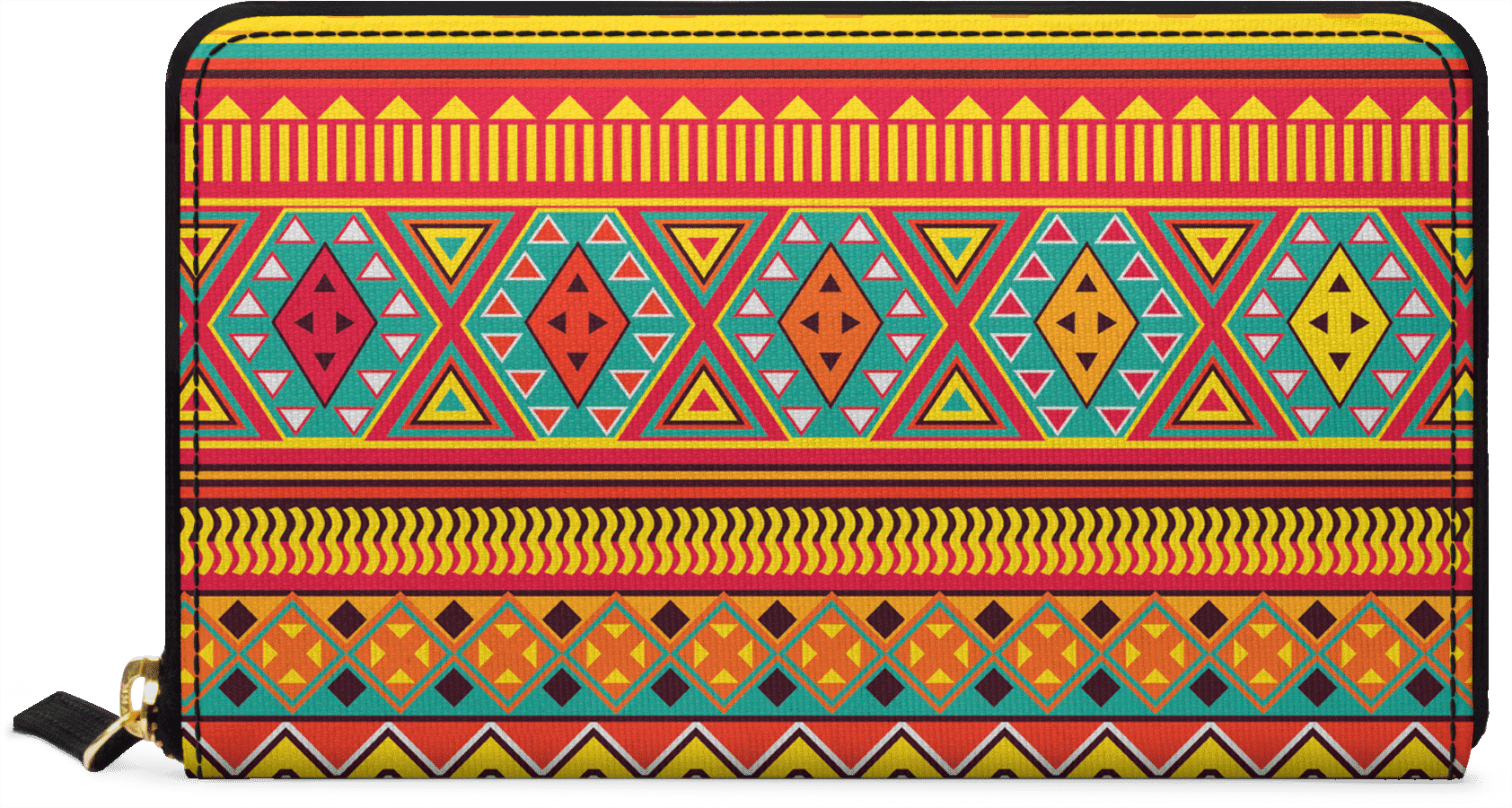 Dailyobjects Aztec Pattern Women's Classic Wallet Buy - Mobile Phone (1684x900), Png Download