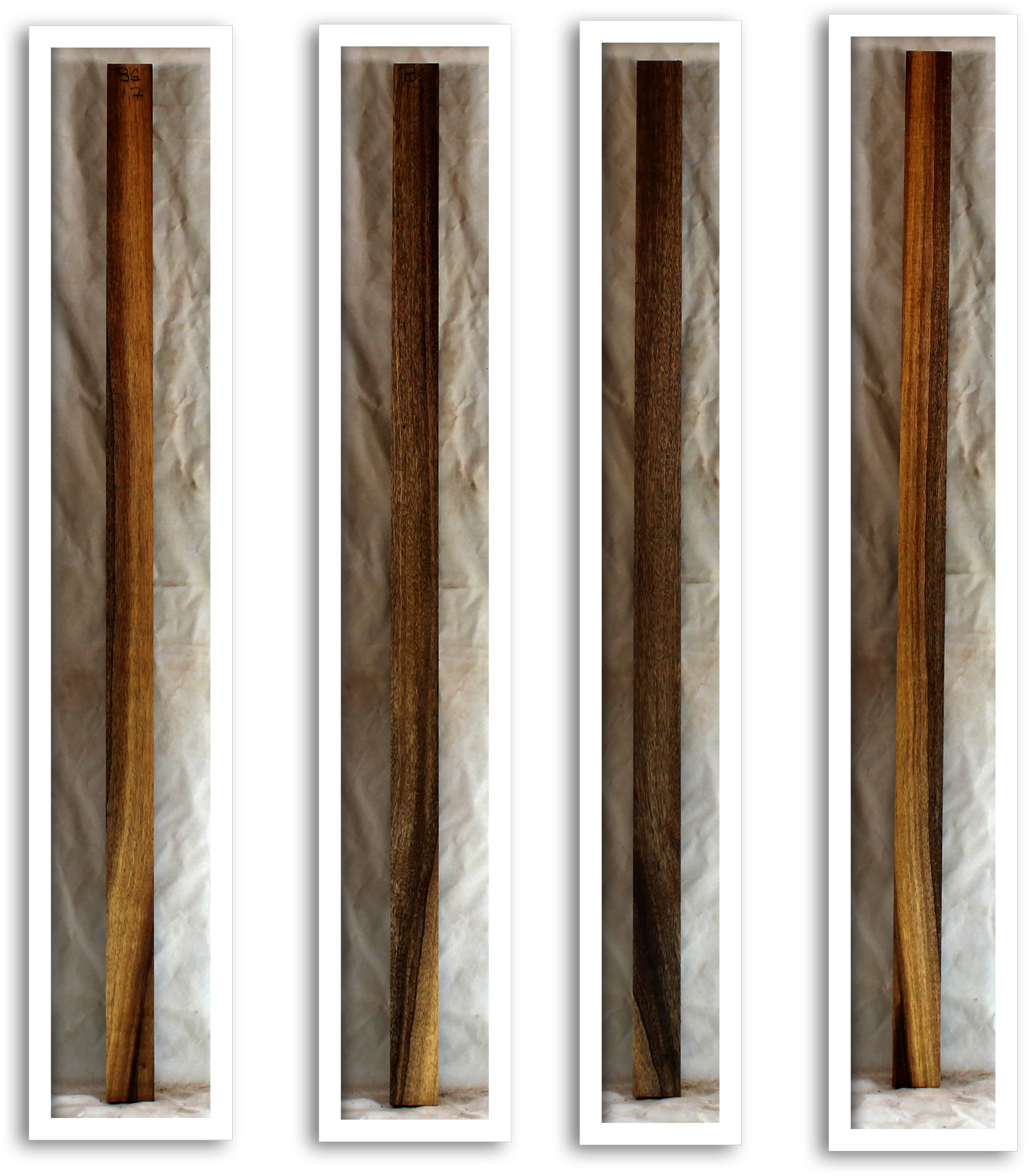 Myrtle Striped Bow Wings/pool Cue/turning - Wood (1807x2000), Png Download