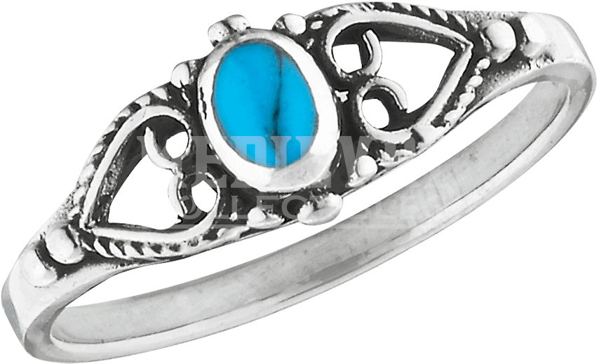 Classic Turquoise Scrollwork Ring - "classic Turquoise Scrollwork Ring" (850x850), Png Download