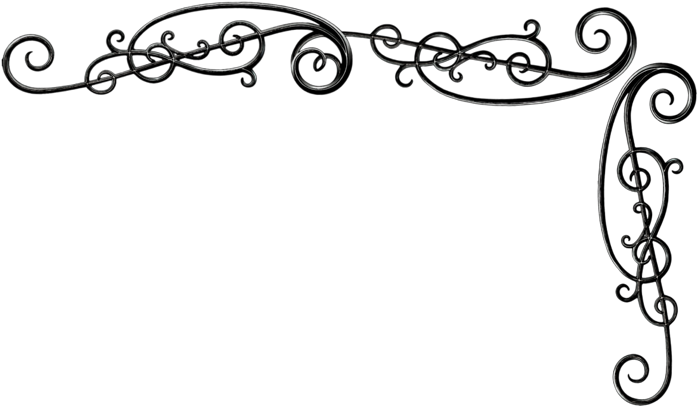 Drawing Of Ornate Metal Scrollwork - Drawing (719x429), Png Download