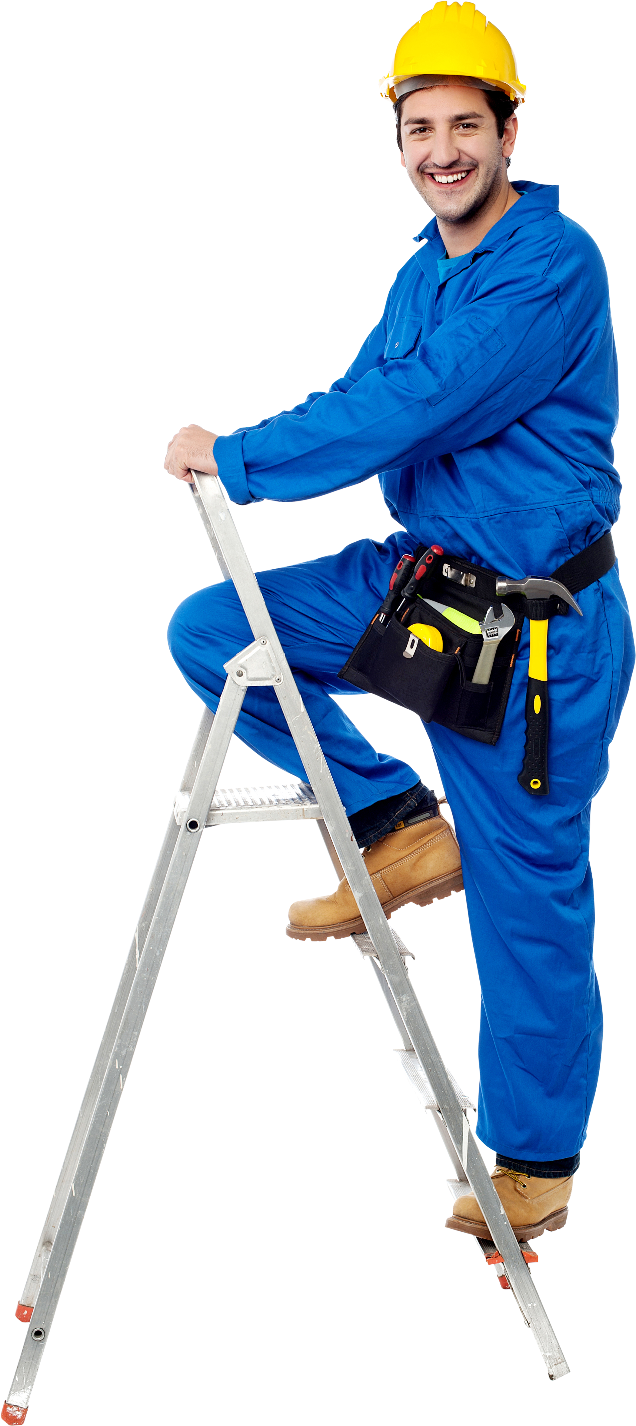 Free Png Architects At Work Png Images Transparent - Worker In Ladder Png (480x722), Png Download
