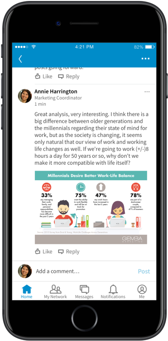 How To Make Your Comments More Visual - Google Inbox Mobile (399x752), Png Download