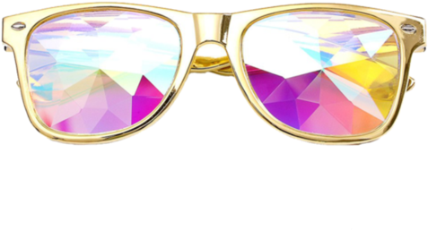 The Cool Kid Kaleidoz - Diamond Lense Sunglasses (500x500), Png Download