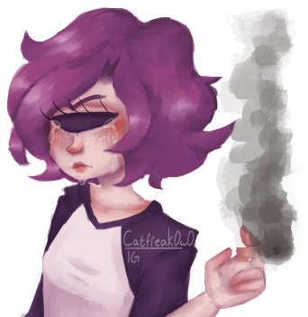 Kat The Cool Kid - Cartoon (350x350), Png Download