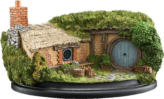 Hobbit An Unexpected Journey 35 Bagshot Row Statue (600x600), Png Download