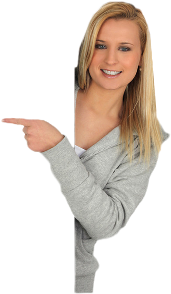 Girl Subscribe - Girl (350x605), Png Download