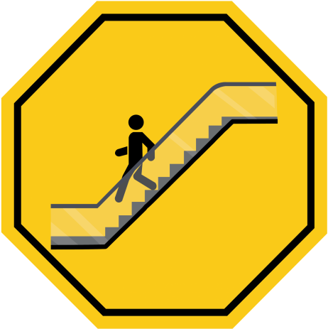 Although Walking Along The Scenic Streets Of Chicago - Traffic Sign (472x475), Png Download
