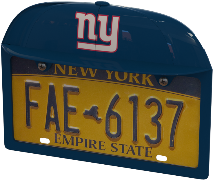New York Giants Baseball Cap Frame - Rockville Rbc1 Rear View Backup Car Camera Easy Mount (754x654), Png Download