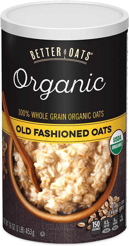 Better Oats Organic Old Fashioned Oats Instant Oatmeal - Better Oats Organic Raw Pure & Simple Old Fashioned (760x1019), Png Download