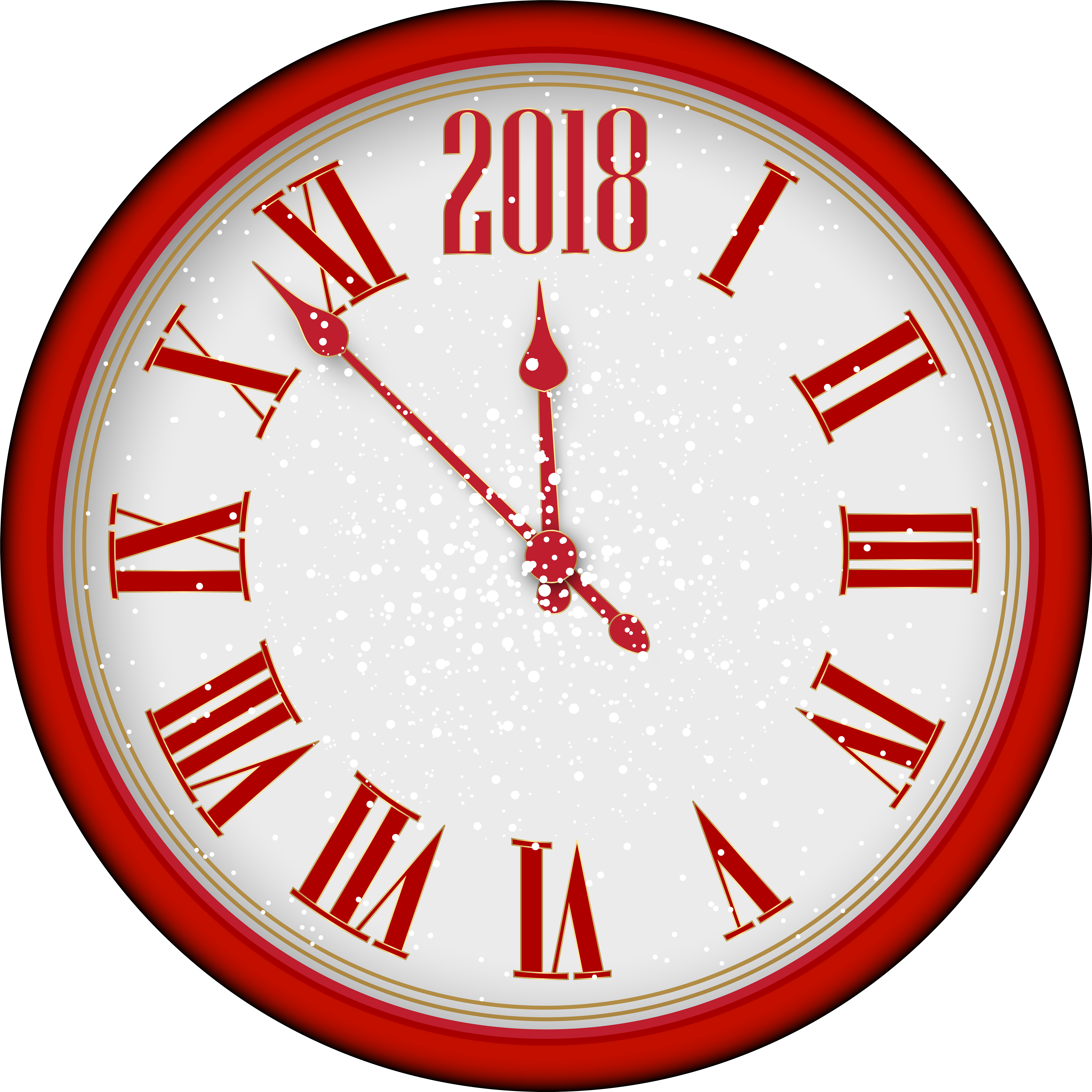 New Year 2018 Png (8000x8000), Png Download