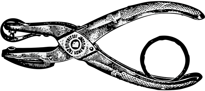 Hole Punch Paper Tool Office Punched Hole - Hole Punch Clip Art (680x340), Png Download