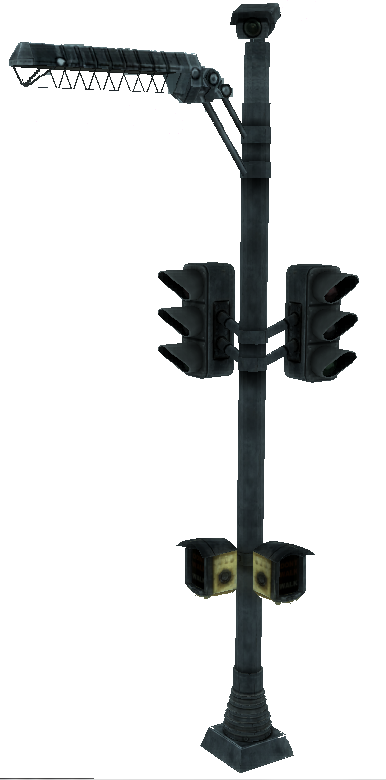 Street Light 02 - Fallout Streetlight (386x780), Png Download