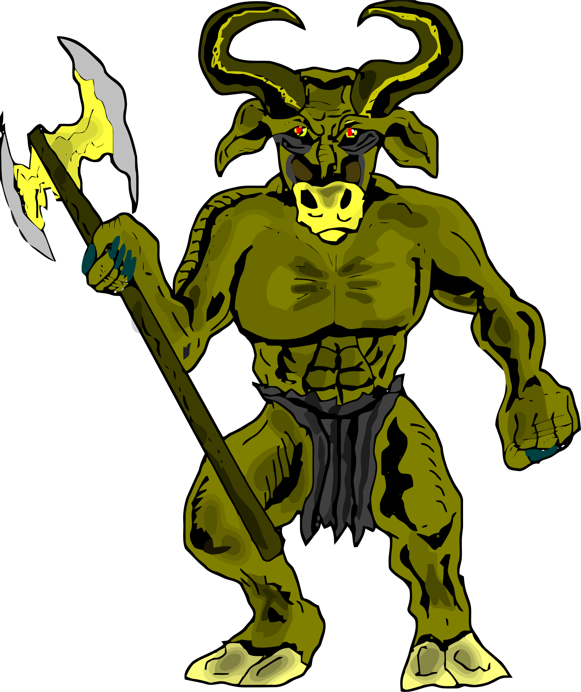 Showing Post & Media For Minotaur Greek Mythology Cartoon - Minotaur Png (640x762), Png Download