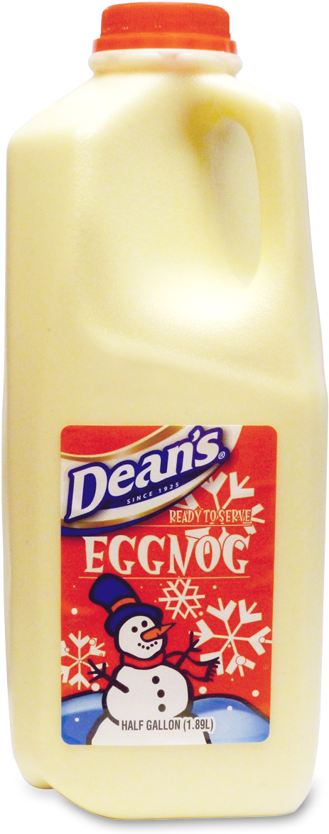 Dean's Egg Nog - Deans Eggnog (723x1190), Png Download