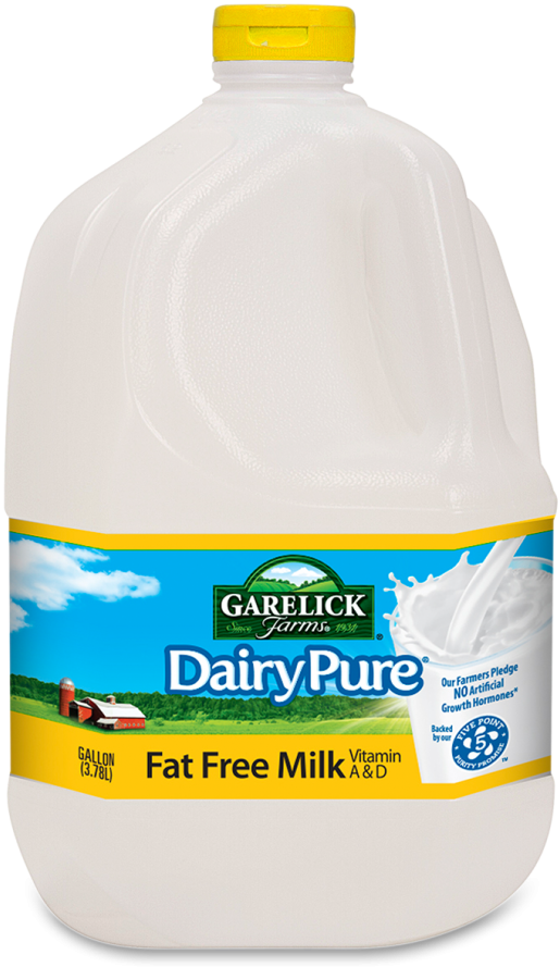 Dairypure Fat Free Milk - Dairy Pure Skim Milk (547x900), Png Download