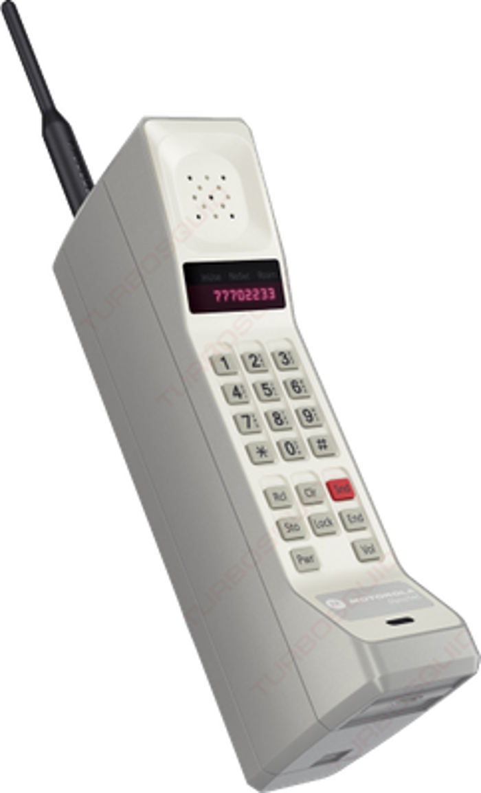 Dynatac Handheld Mobile Phone (700x1154), Png Download