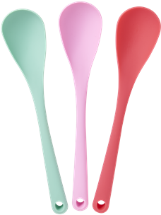 Silicone Cooking Spoons - Rice Spatula Heart Shaped (350x350), Png Download