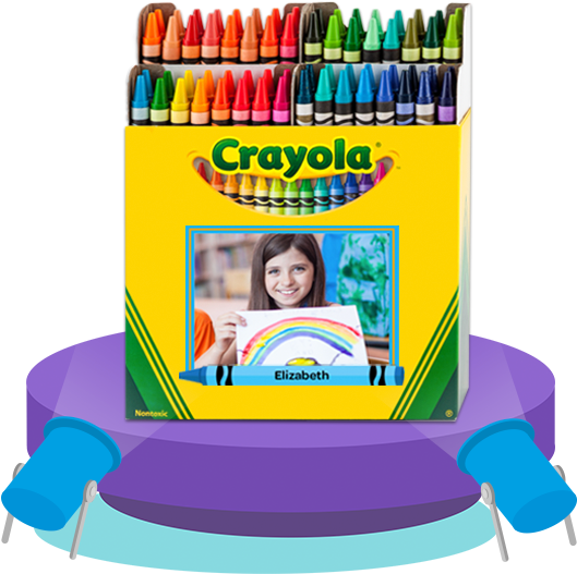 Crayola My Way Crayolacom Crayola Crayons In Rainbow - . 64 Ct Crayons (549x562), Png Download