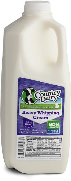 Whipping Cream Half Gallon - Furniture Polish 1 Gal (600x738), Png Download