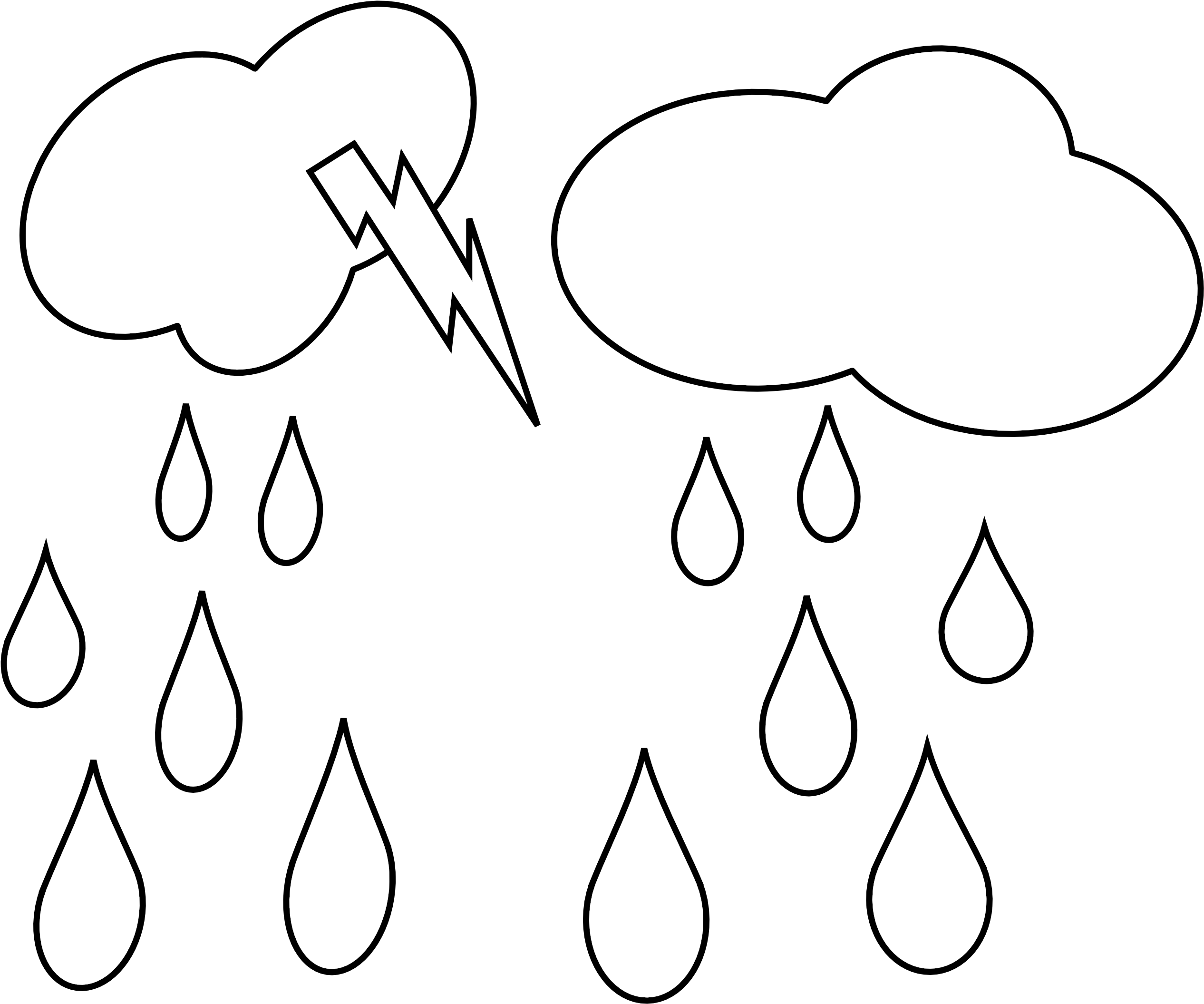 Clipart Of Lightning, Cloud Background And Cloud Png - Portable Network Graphics (2555x2138), Png Download