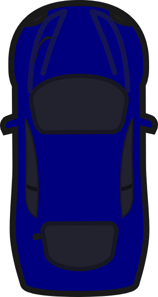 Top Of Cartoon Car (318x598), Png Download