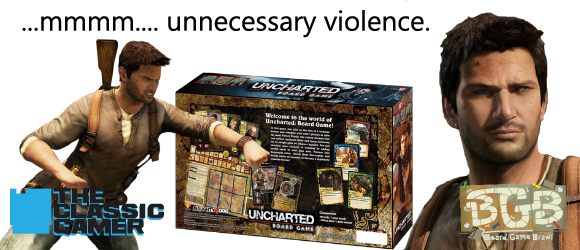 Uncharted The Board Game Violence - Uncharted 2 Among Thieves Platinum Game For Playstation (580x250), Png Download