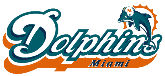 National Football League Team Nfl Logos Www Sportslogos - Miami Dolphins Logo Clipart (545x253), Png Download