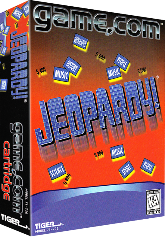 Jeopardy - Box - 3d - Indy 500 (tiger Game.com) (548x789), Png Download