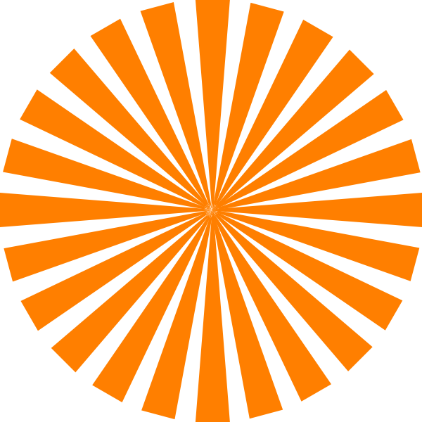 Sunray Clip Art At Clker - Sun Ray Png (600x600), Png Download