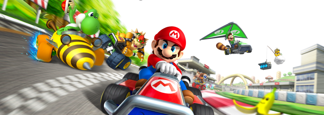 Layout Mario Kart 7 (1050x375), Png Download