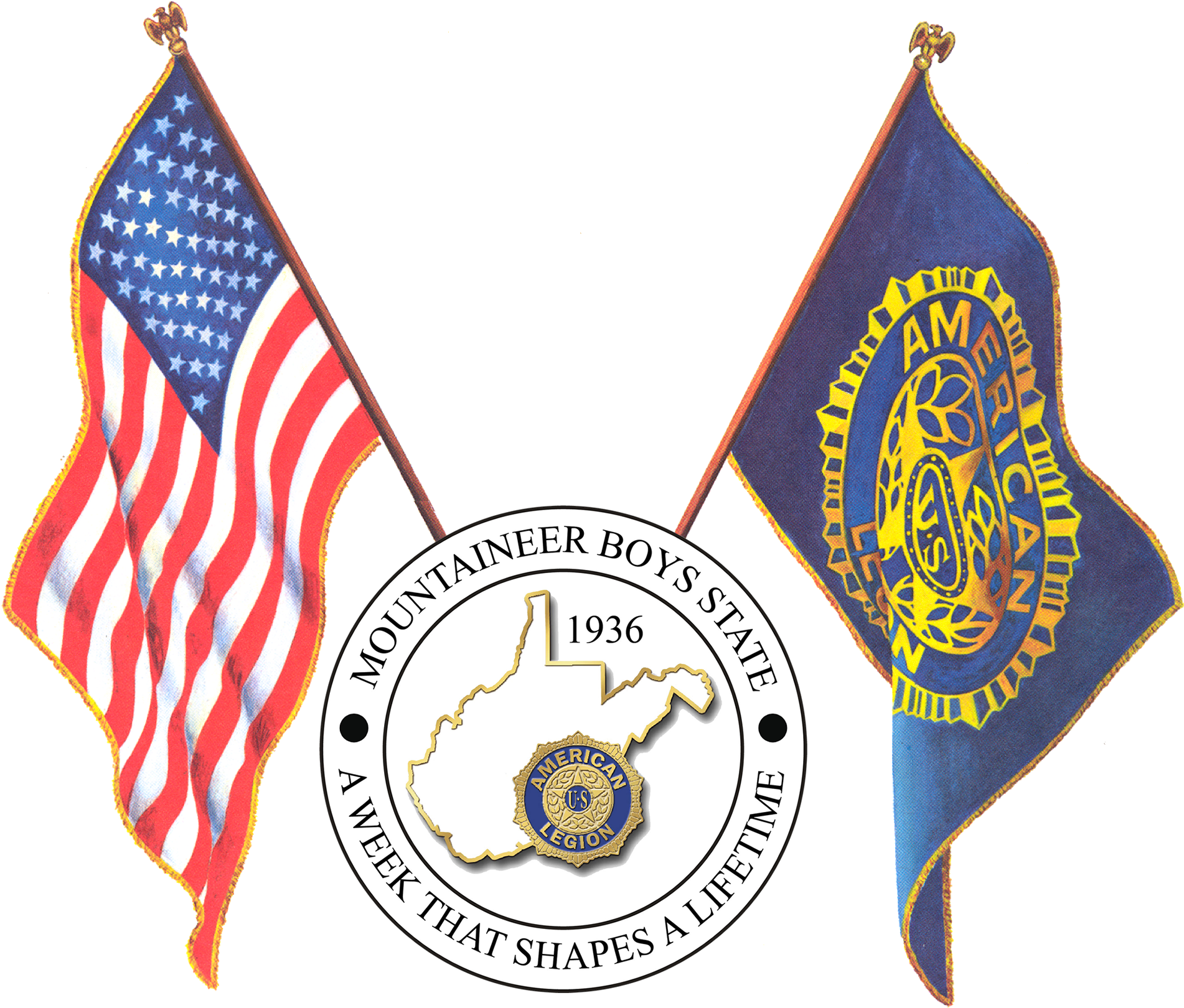 American Legion Mountaineer Boys State - American Legion Auxiliary Flag (2000x2000), Png Download