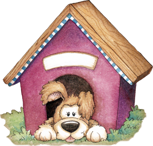 Dogs ‿✿⁀°••○ Dog - Dog Inside The Dog House Clipart (488x466), Png Download