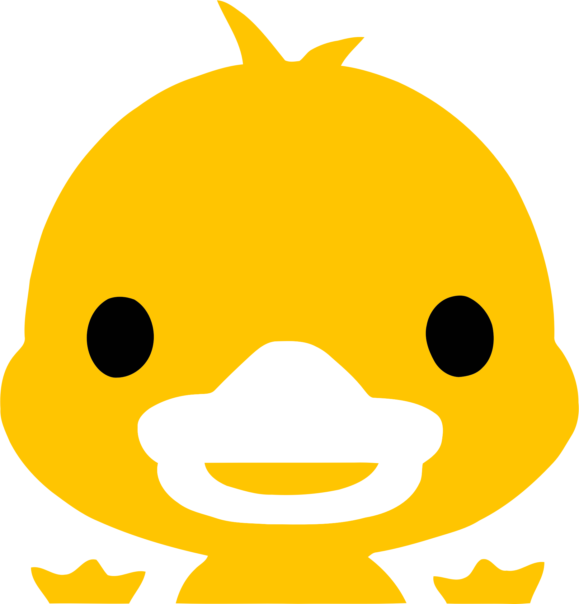 This Free Icons Png Design Of Yellow Duckling Icon (1860x1941), Png Download