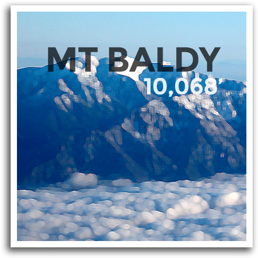 Mt Baldy - Peak - Summit (600x600), Png Download