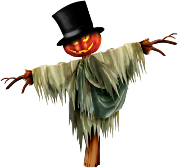 Tubes Halloween - Pumpkins Scarecrow (800x800), Png Download