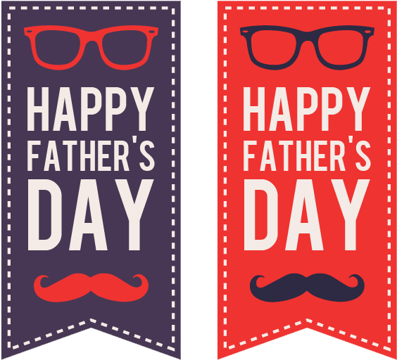 Happy Fathers Day Banners Png - Happy Father Day Border (664x601), Png Download