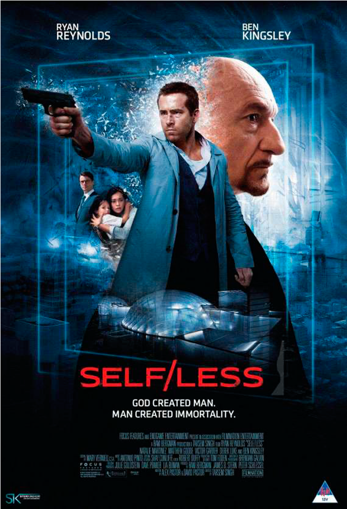 God Created Man Man Created Immortality - Self Less 2015 Poster (796x1110), Png Download
