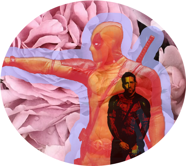 Remixed Sticker Deadpool Movie Ryanreynolds - Spider-man (625x558), Png Download