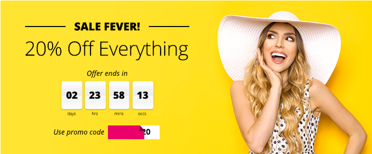 Countdown Banner - Blond (758x493), Png Download