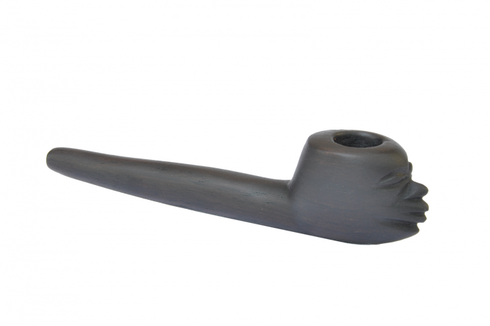 African Smoking Pipe Hand Crafted In African Black - Pipe (700x465), Png Download