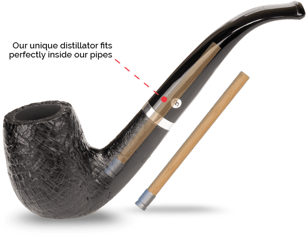 The Pipe While Making Removal Simple - Inside A Smoking Pipe (607x468), Png Download