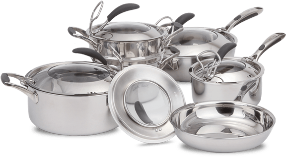 Quick View - Gunter Wilhelm Stainless Steel Cookware System 11 Piece (600x600), Png Download