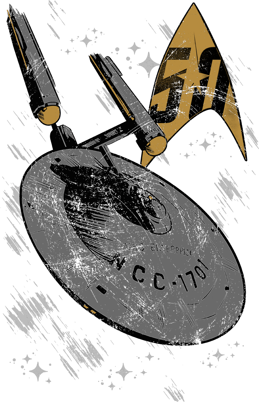 Star Trek Enterprise Dash Women's T-shirt - Illustration (850x1296), Png Download