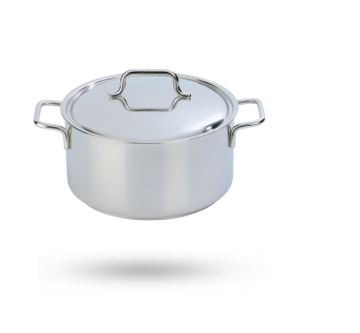 Stew Pot With Lid - Demeyere 44336 (394x365), Png Download