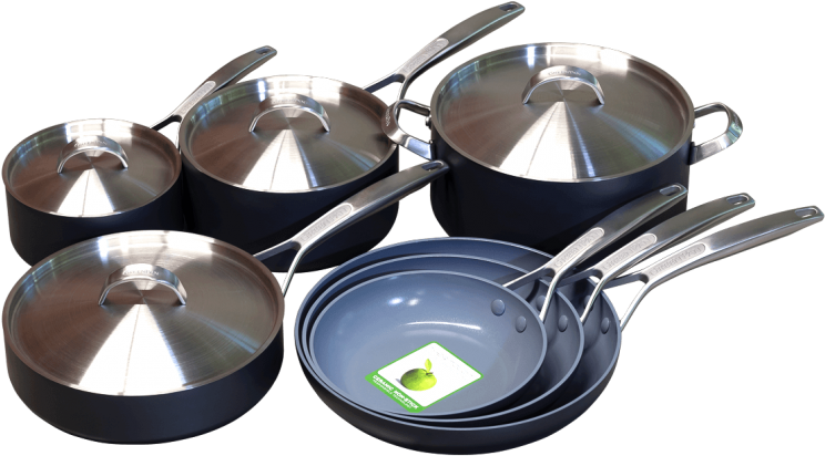 Large Size Of Cookware Steel Pots And Pans Red Cookware - Cookware And Bakeware (805x805), Png Download